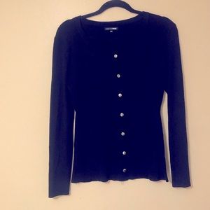 Black Long sleeve knot shirt